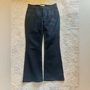 Madewell Coated Mid-Rise Kick Out Jeans - Size 29